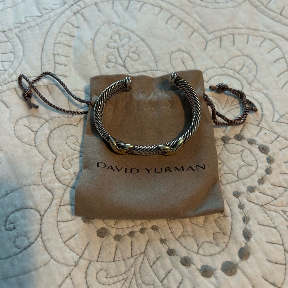 David Yurman Two-Tone Cable Bracelet